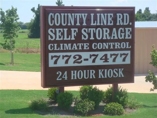 County Line Self Storage Information Billboard